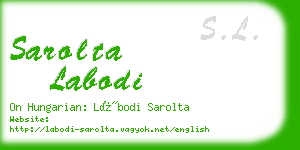 sarolta labodi business card